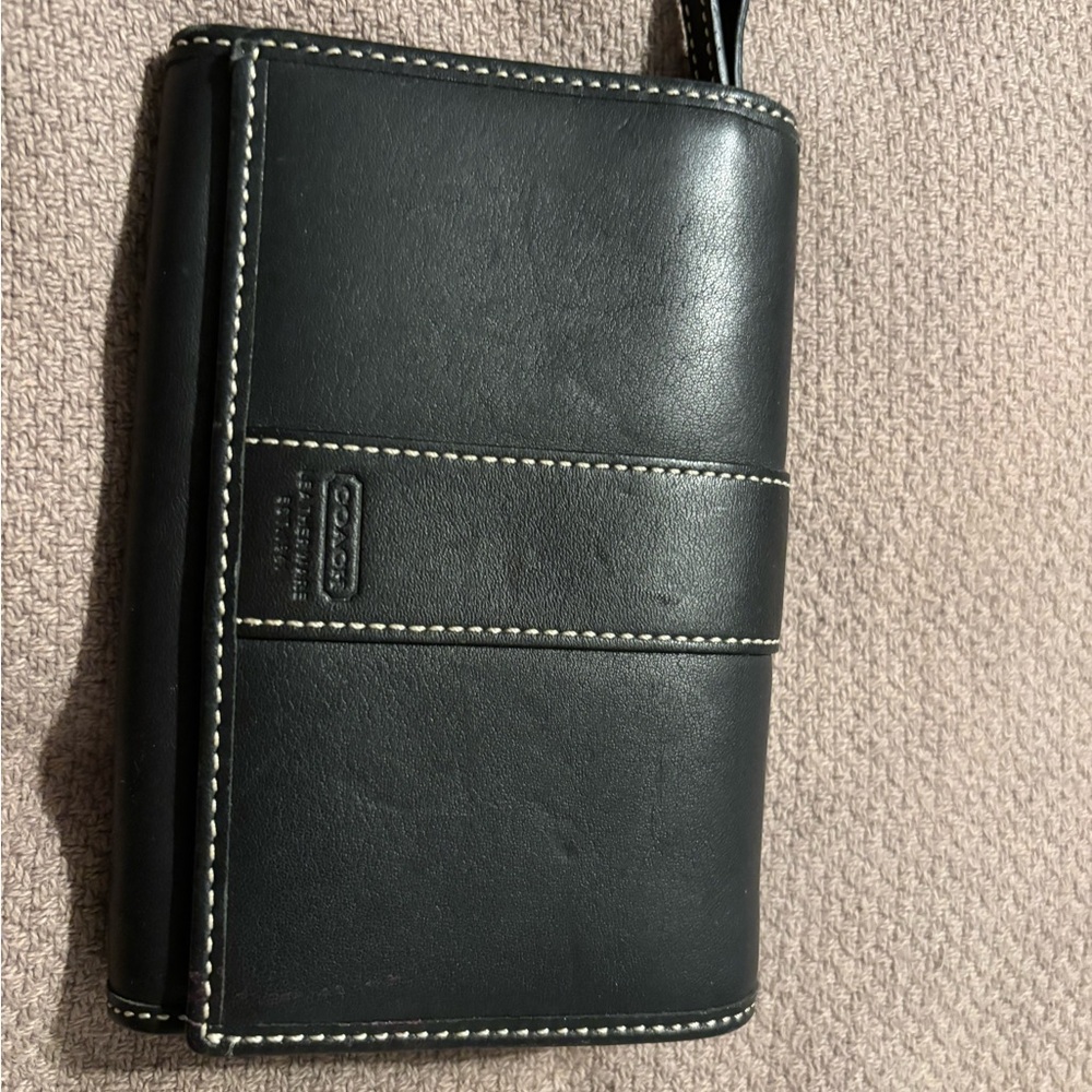 Coach Black Leather Wallet